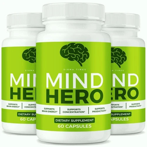 (3 Pack) Mind Hero Brain Supplement - MindHero Brain Health and Memory Support