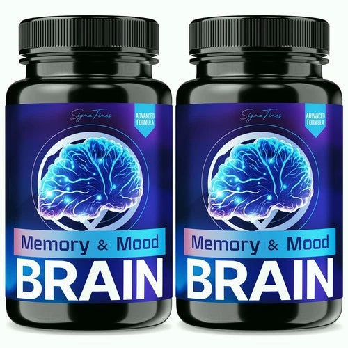 (2 Pack) Memory and Mood Brain - Brain Double Clean Neuropatia Formula