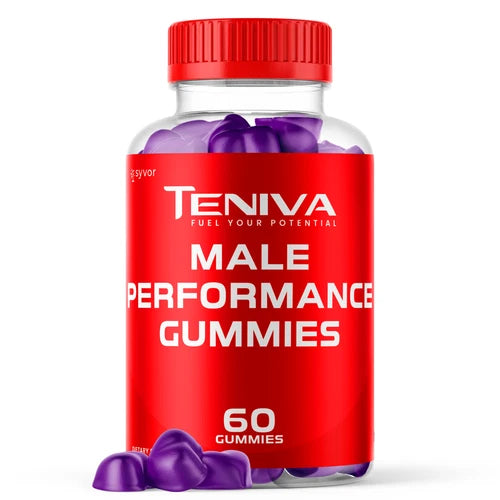 (1 Pack) Teniva for Men Gummies Advanced Formula Vitamin Supplement 60 Gummies
