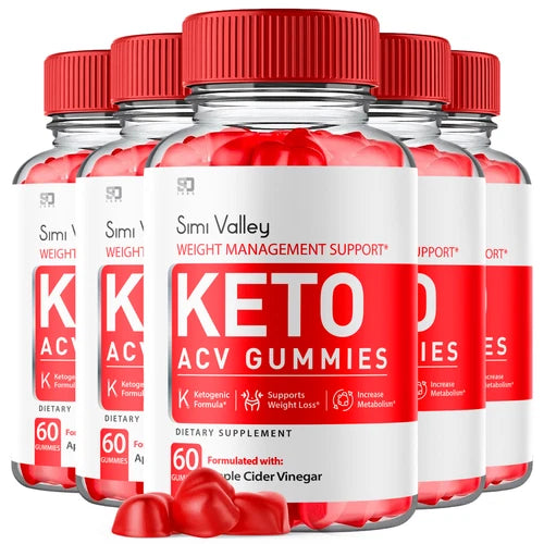 (5 Pack) Simi Valley Keto Gummies, SimiValley Keto ACV Gummies (300 Gummies)