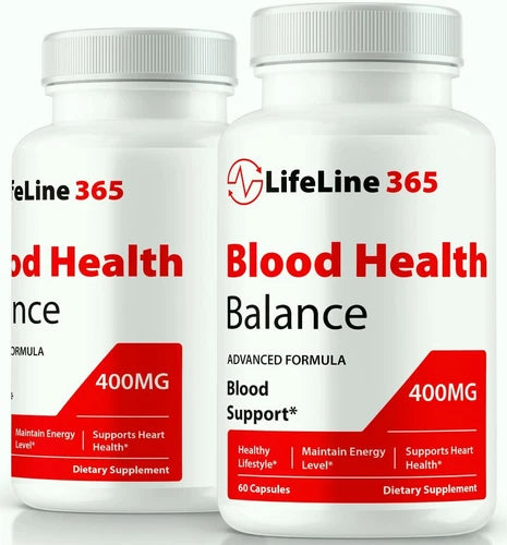 (2 Pack) Lifeline 365 Blood Health Balance, Life Line 365 Blood Sugar Support