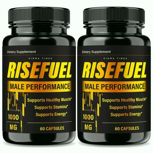 (2 Pack) Rise Fuel for Men, RiseFuel Natural Support for Overall Male Health