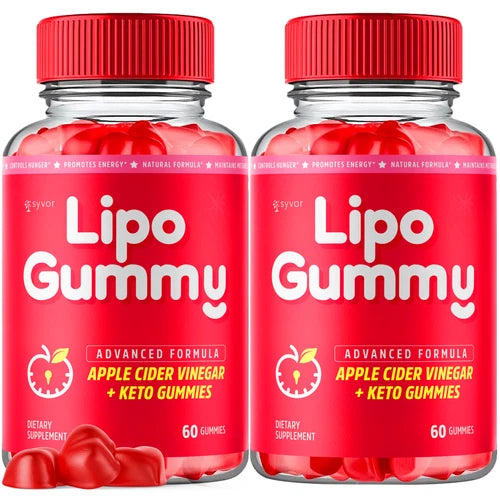 (2 Pack) Lipo Gummy Keto ACV Gummys 1000MG Advanced Formula Vitamin 120 Gummies