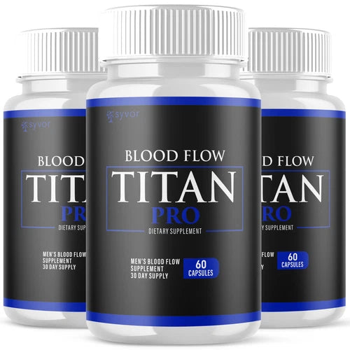 (3 Pack) Titan Pro Blood Advanced Support Glycogen Supplement 180 Capsules