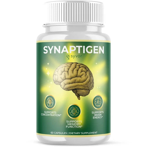 (1 Pack) Synaptigen Nootropic All Natural Formula Brain Supplement 60 Capsules