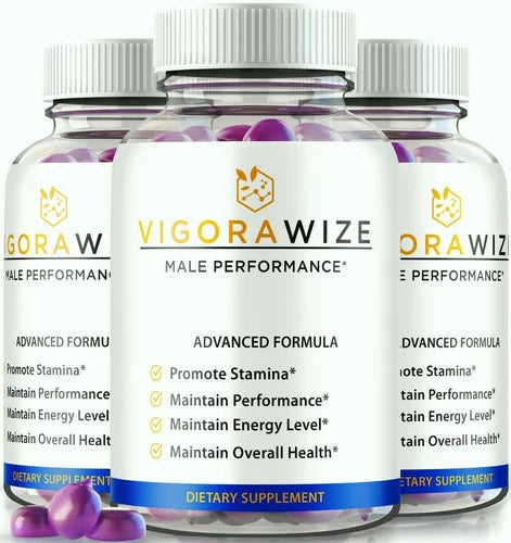 (3 Pack) VigoraWize Performance Gummies, Enhancement Gummy for Men