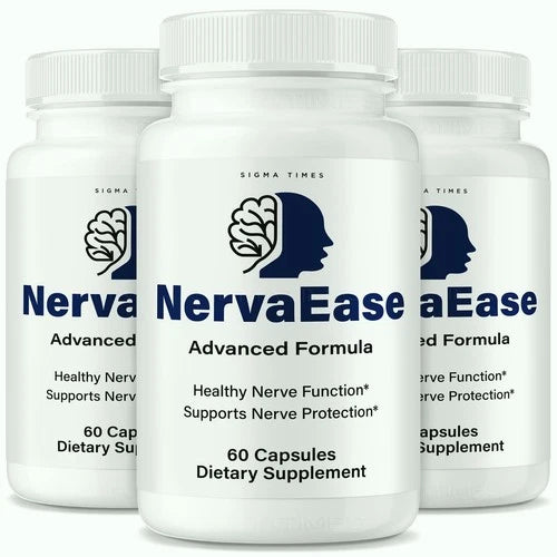(3 Pack) NervaEase Capsules - Nerva Ease Nerve Health Support Formula