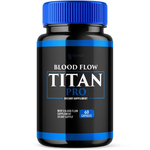 Blood Flow Titan Pro for Men Advanced Blood Support Vitamin Supplement 60ct