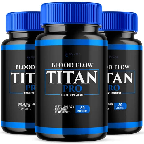 Blood Flow Titan Pro for Men Advanced Blood Support Vitamin Supplement 180ct