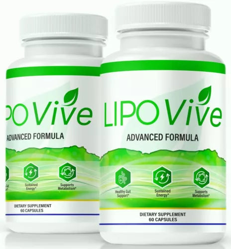(2 Pack) LipoVive Capsules, Weight Loss Pills to Help Burn Excess Belly Fat