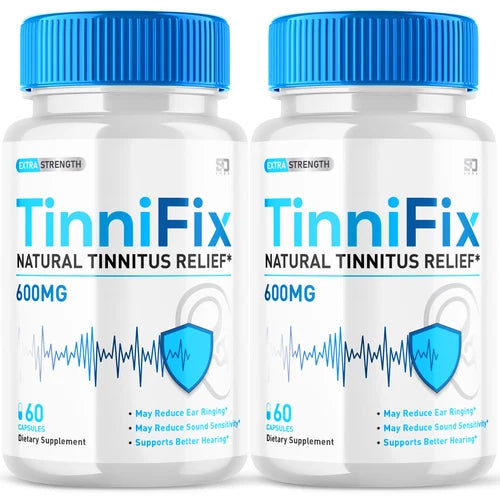 TinniFix Pills For Advanced Ear Health Support & Tinnitus Relief 120 Capsules