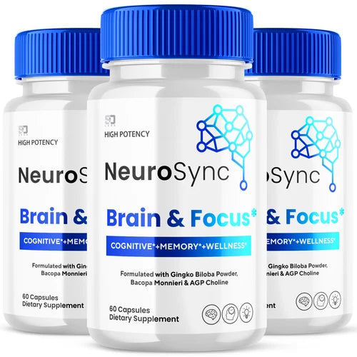 Neuro Sync Support Brain Health, Promotes Focus & Overall Wellness (3 Pack)