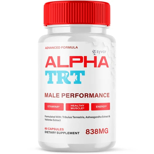 (1 Pack) Alpha TRT Pills for Men Advanced Formula Vitamin Supplement 60 Capsules
