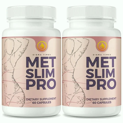 (2 Pack) Met Slim Pro for Weight Loss - All-Natural Fat Burning Formula