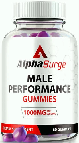Alpha Surge for Men, AlphaSurge Maximum Strength Performance Gummies 60ct