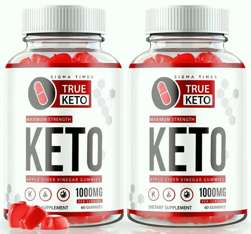 (2 Pack) True Keto ACV Gummies to Support Rapid Weight Loss & Overall Wellness
