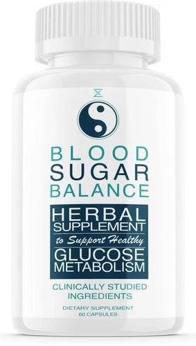Blood Sugar Balance Herbal Supplement, Official Formula, (60 Capsules)