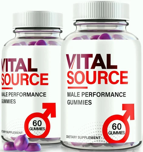(2 Pack) Vital Source Testo Gummies for Men, VitalSource Advanced Male Gummy