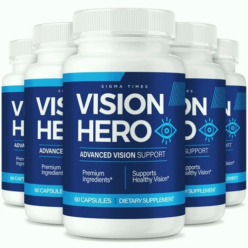 (Official 5 Pack) Vision Hero Eye Supplement, VisionHero Pills Healthy Vision