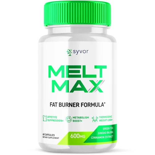 Melt Max Advanced Burner Formula Natural Energy and Fitness Support 60 Capsules