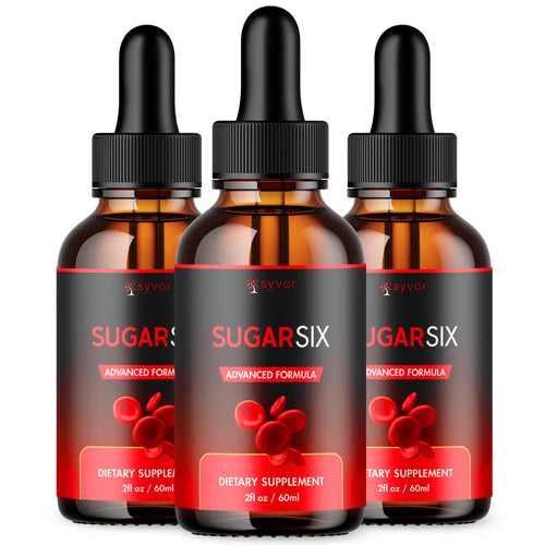 (3 Pack) Sugar Six Blood Support Drops Advanced Vitamin Supplement 90 Servings