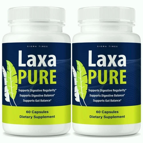 (2 pack) Laxa Pure Capsules - LaxaPure Gentle Formula for Gut and Digestion