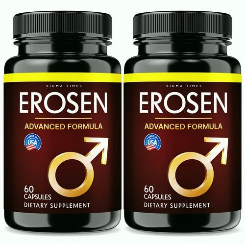 (2 Pack) Erosen Capsules for Men, Erozen Male Supplement for Stamina