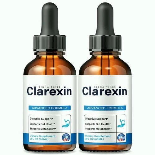 (2 Pack) Clarexin Drops - Detox and Cleanse Formula for Gut Health Support - Wholesale Rabbits