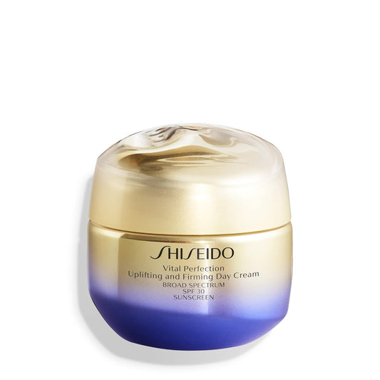 Shiseido Vital Perfection Uplifting and Firming Day Cream SPF 30 - Broad-Spectrum SPF 30 Anti-Aging Moisturizer - Visibly Lifts, Firms & Improves Appearance of Fine Lines & Wrinkles - 50 mLa