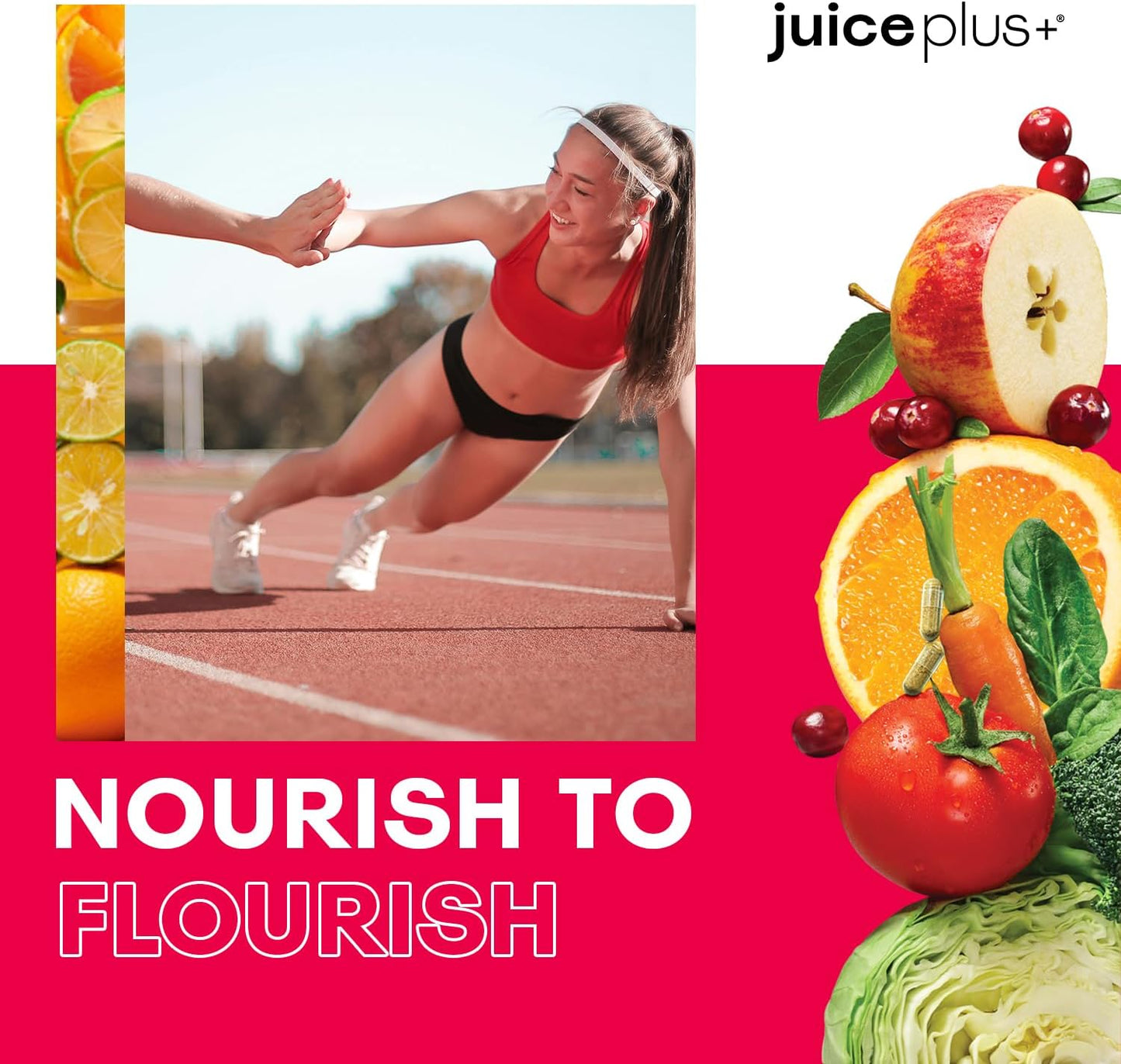 Juice Plus+ Fruit & Vegetable Blend - Fruit and Vegetable Supplement - Whole Food Ingredients like Kale, Beet, Cranberry and More - Vegan, Non-GMO - 2 Bottles (120 Capsules Each)