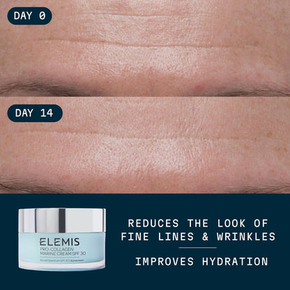 ELEMIS Pro-Collagen Marine Cream SPF 30, Lightweight Anti-Wrinkle Daily Facial Moisturizer