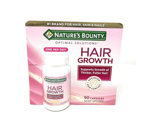 Nature's Bounty Hair Growth Supplement, 1 Per Day, Clinically Shown to Support Thicker, Fuller Hair, with Biotin, Silicon & Arginine, 90 Capsules