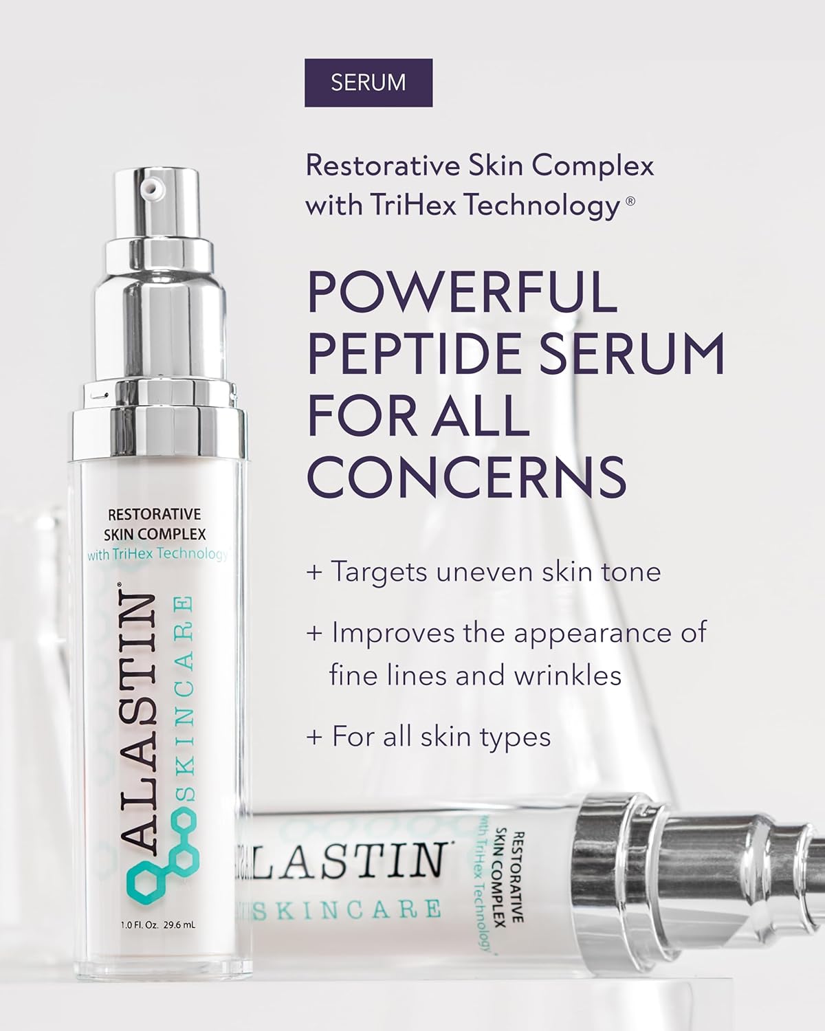 ALASTIN Skincare Restorative Skin Complex Anti - Aging Face Serum (1 oz) | Reduce Fine Lines & Wrinkles | With Niacinamide to Improve Texture - Wholesale Rabbits