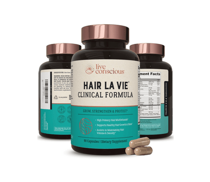 Hair La Vie Live Conscious Clinical Formula Hair Growth Vitamins for Women and Men w/Biotin 5000mcg, Collagen & Saw Palmetto (Pack of 1) - Wholesale Rabbits