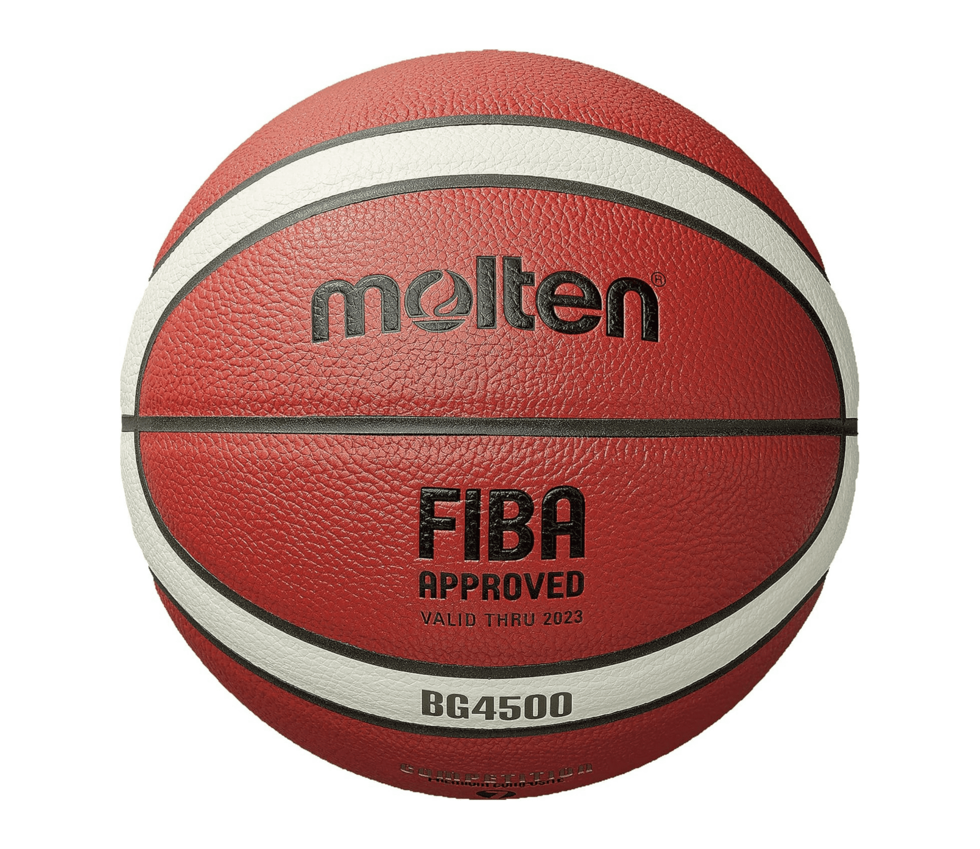 Molten BG Series Composite Basketball, FIBA Approved - BG4500, Size 7, 2 - Tone (B7G4500) - Wholesale Rabbits