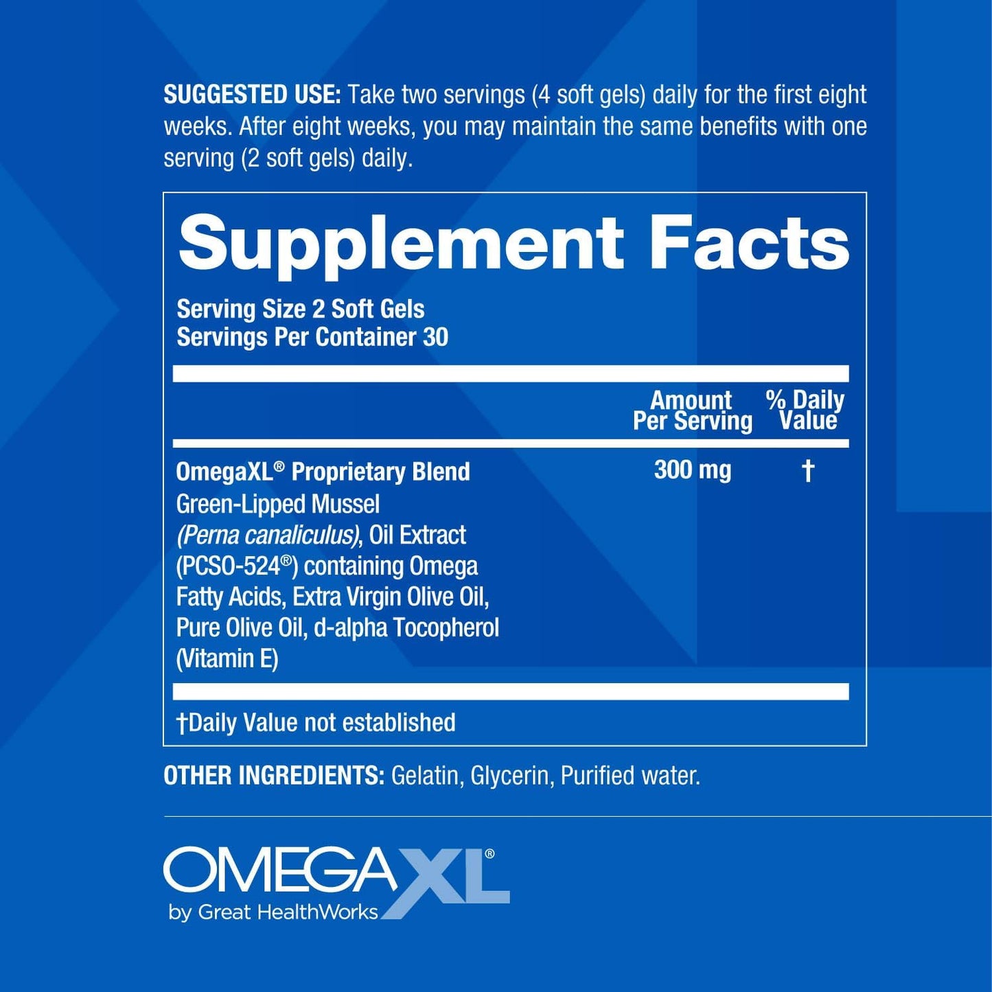 OmegaXL Joint Support Supplement, for Relief - Natural Muscle Support, Green Lipped Mussel Oil, Soft Gel Pills, Drug - Free, 60 Count - Wholesale Rabbits