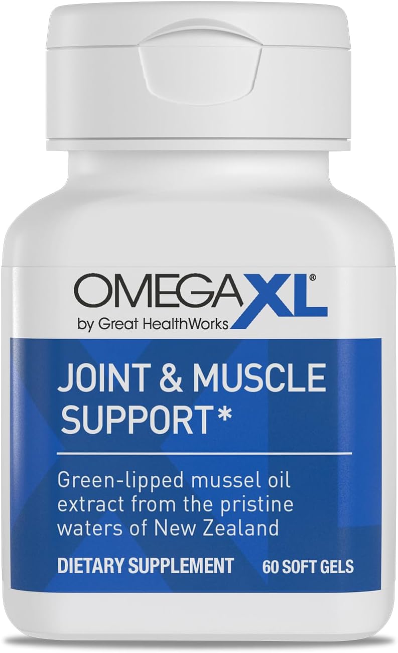 OmegaXL Joint Support Supplement, for Relief - Natural Muscle Support, Green Lipped Mussel Oil, Soft Gel Pills, Drug - Free, 60 Count - Wholesale Rabbits