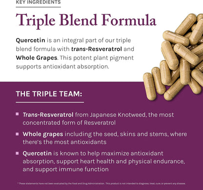 Reserveage Beauty, Resveratrol 500 mg with Pterostilbene, Antioxidant Supplement for Immune Support & Heart Health, Supports Healthy Aging, Paleo, Keto, 60 Capsules (60 Servings) - Wholesale Rabbits