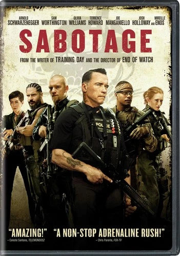 Sabotage DVD Arnold Schwarzenegger