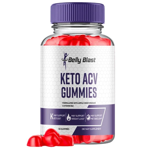 Belly Blast Keto ACV Gummies, Belly Blaster Keto ACV Weight Loss (60 Gummies)