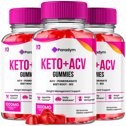 Paradym Keto ACV Gummies Support Daily Wellness and Weight Management (3 Pack)