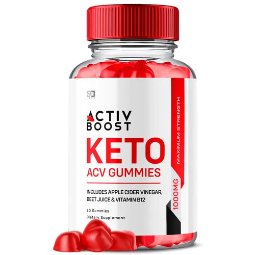 Activ Boost Keto ACV Gummies for Weight Loss,  Fat Burn, and Energy (60 Gummies)