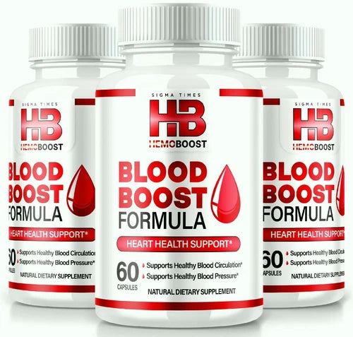 (3 Pack) HemoBoost Blood Support Pills to Regulate Blood Pressure & Sugar Levels