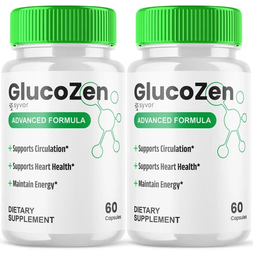 (2 Pack) GlucoZen Blood Balance Advanced Support Glycogen Vitamin 120 Capsules