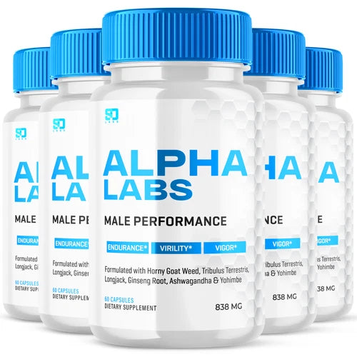 Alpha Labs Male Health Pills for Vitality and Performance Support (5 Pack)