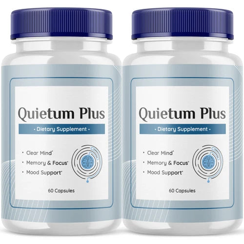 (2 Pack) Quietum Plus, Quietum Tinnitus & Ear Ringing Relief (120 Capsules)