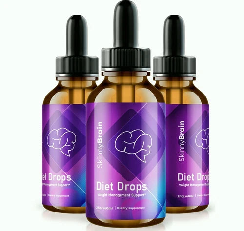 (3 Pack) Skinny Brain Weight Loss Drops to Boost Energy & Suppress Appetite