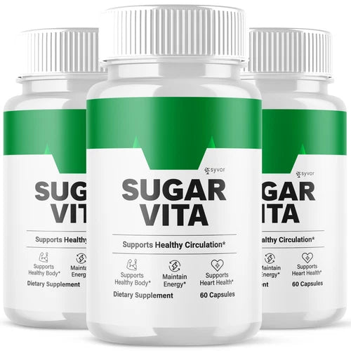 (3 Pack) Sugar Vita Blood Balance Advanced Support Glycogen Vitamin 180 Capsules