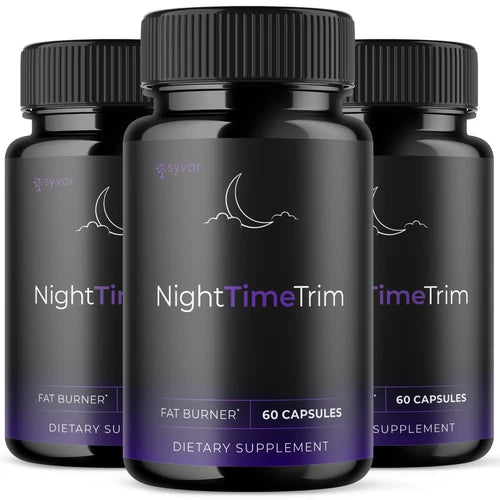(3 Pack) Night Time Trim Advanced Formula Energy & Fitness Vitamin 180 Capsules