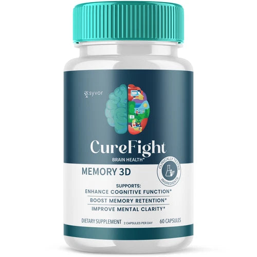 (1 Pack) CureFight Nootropic All Natural Formula Brain Supplement 60 Capsules